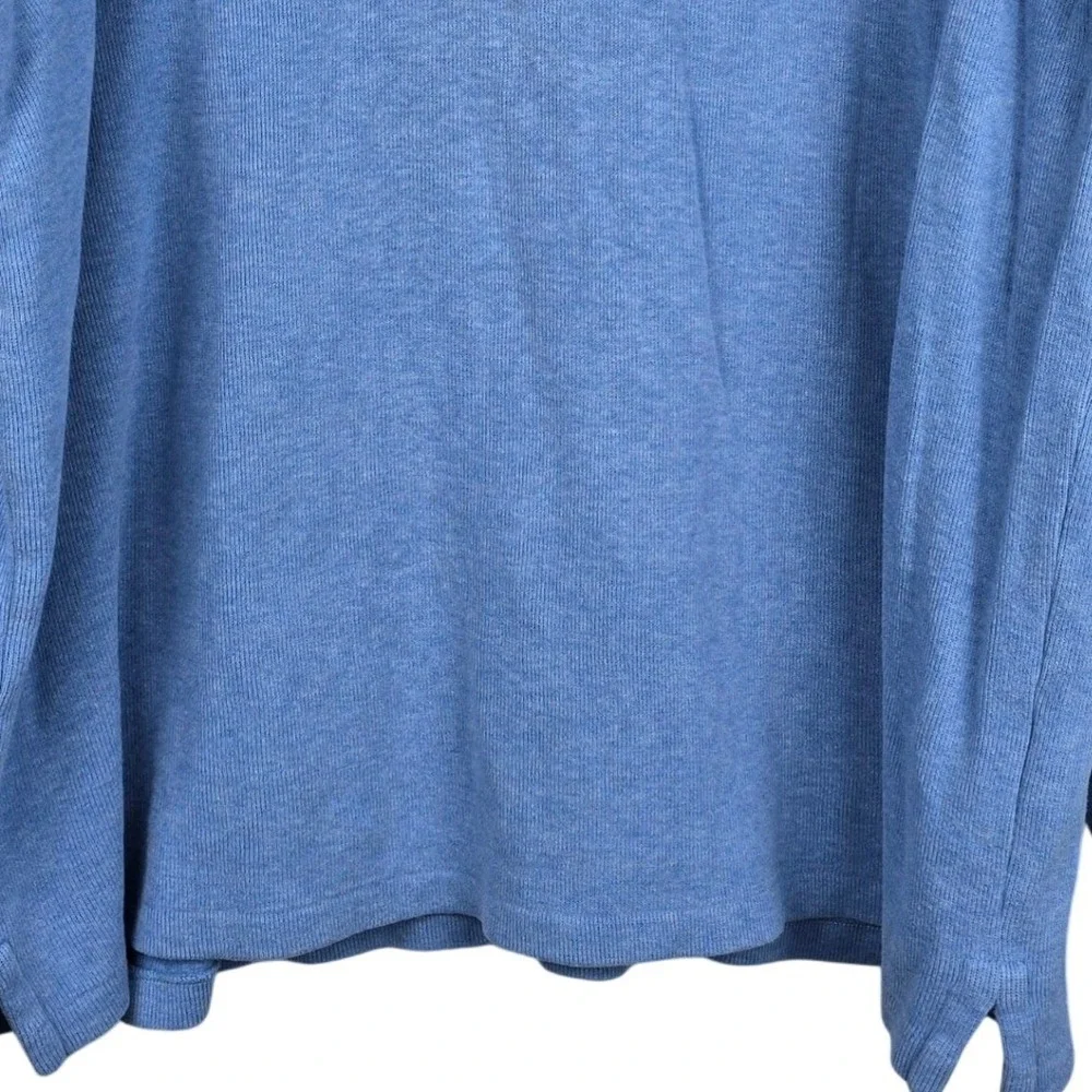 Polo‎ Ralph Lauren Mens XXL Light Blue Cotton Quarter Zip Pullover Sweater Pony